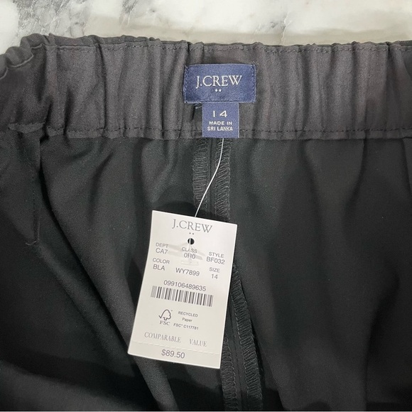 NWT J Crew Factory Elastic-Back Holland black pants plus size 14 - Picture 7 of 10